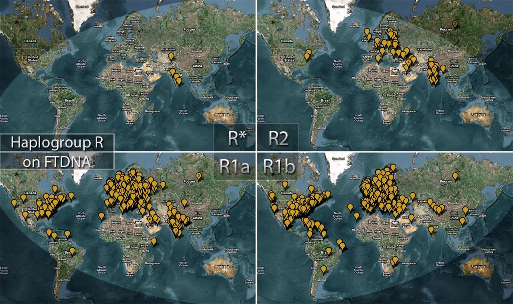 Distribuzione dei miei aplogruppi genetici RandSubcladesonFTDNAMaps-1024