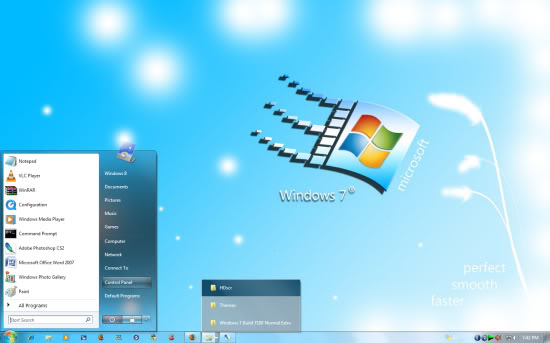 سبع انواع لويندوز فيستا  (Windows 7 themes for Vista Windows_7_Normal_Extra_Vista