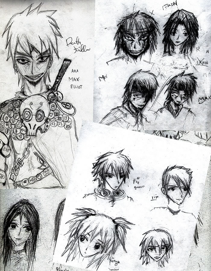 My Original Manga Charactersketches