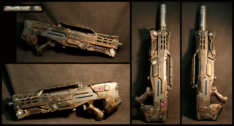 Custom NERF Guns and Props - Johnson Arms LongshotSteampunkCollage