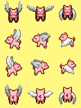 Strawberrycat's winged monsters! FlyingPig