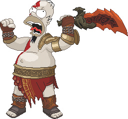 Homenaje God Of War Kratos_homer