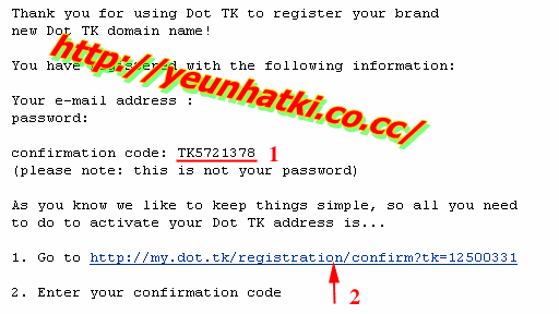 Hướng dẫn đăng kí tên miền miễn phí .tk Tk7