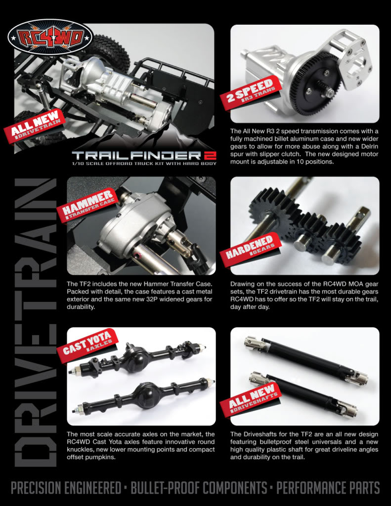 Trail Finder 2 Truck Kit w/Mojave Body Set TF2_DriveTrain