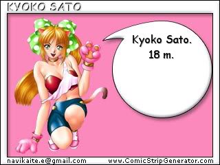 Kyoko Sato korteles anketa. Manga-girl-anime-ecard_www-txt2pic-