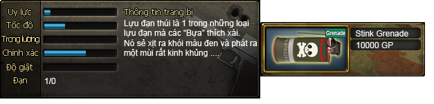 [Old] 1 vài loại vụ khí update trong phiên bản tiếp theo!! Stink