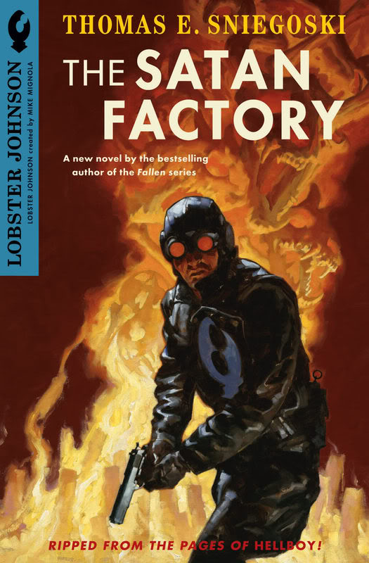 Lobster Johnson : The Satan Factory (roman) LJOHNSF-CVR-COMP-SOL