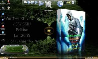 Window XP SP3 Pro ASSASSIN Edition Jan.2009 For Gamer v2.0 XP-SP3-Pro-ASSASSIN