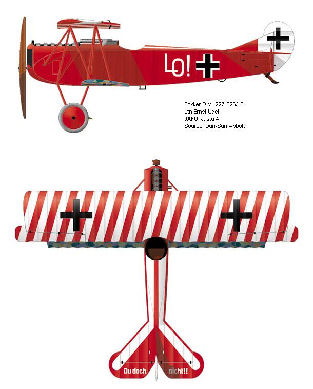 FOKKER D.VII de Ernst Udet FokkerUdet