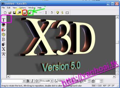 tạo chữ đẹp với phần mềm XaRa 3D 2