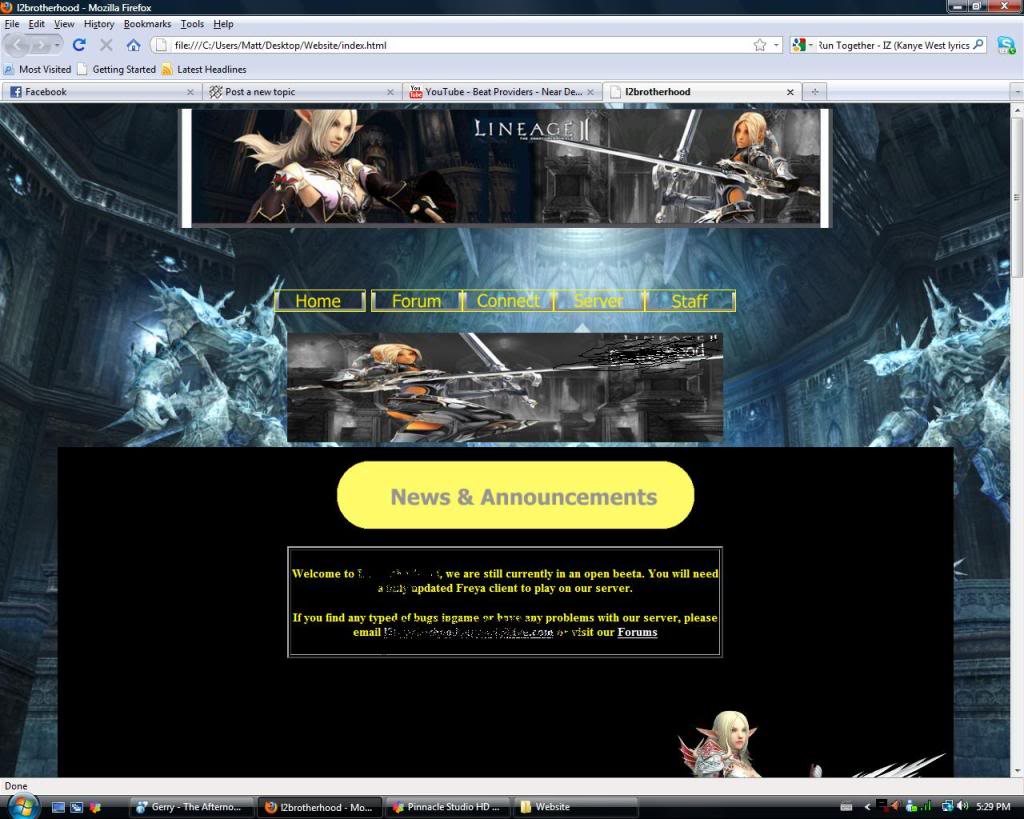 My first website lol. Template