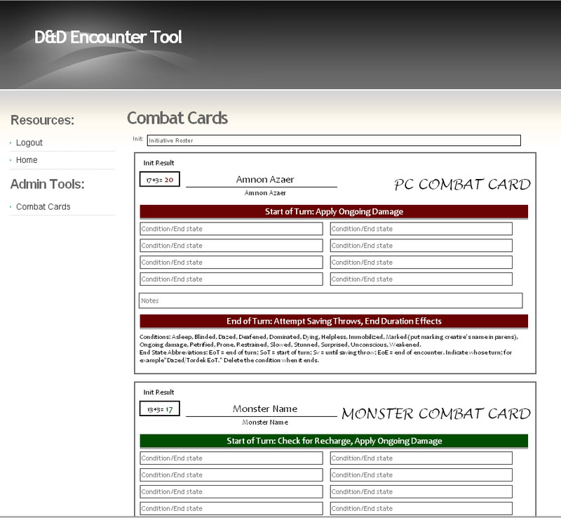 4th Ed. D&D Encounter Tool - Page 2 CombatCards1