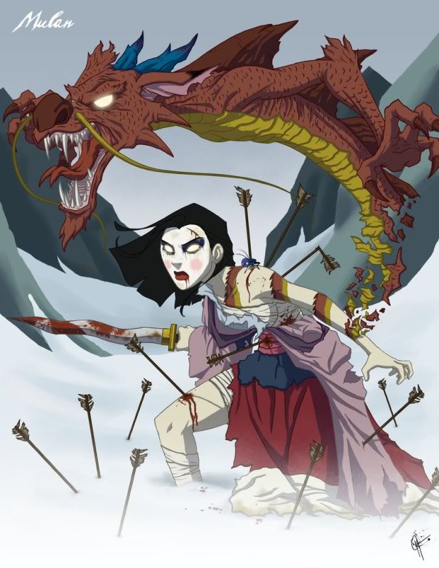 Disney Zombies Princess Twisted_Princess__Mulan_by_jeftoon0