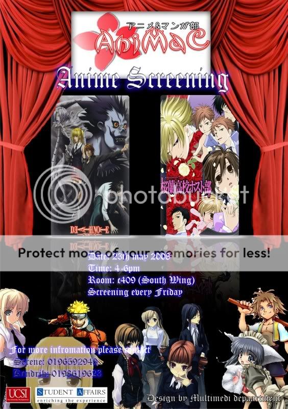 [Activity] Anime Screening Weekly Poister1