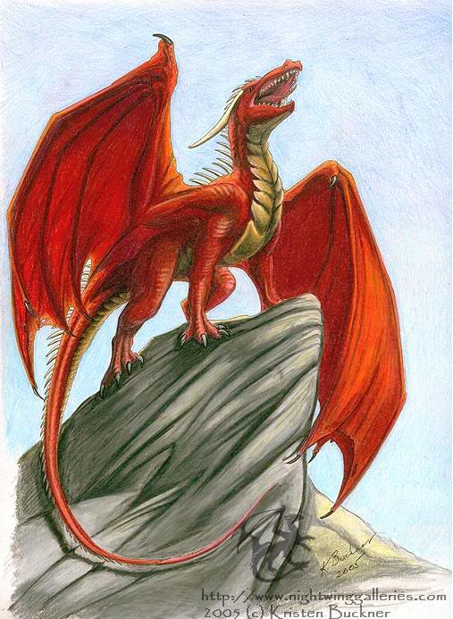 Dragons Rouges Red_Dragon_On_Cliff