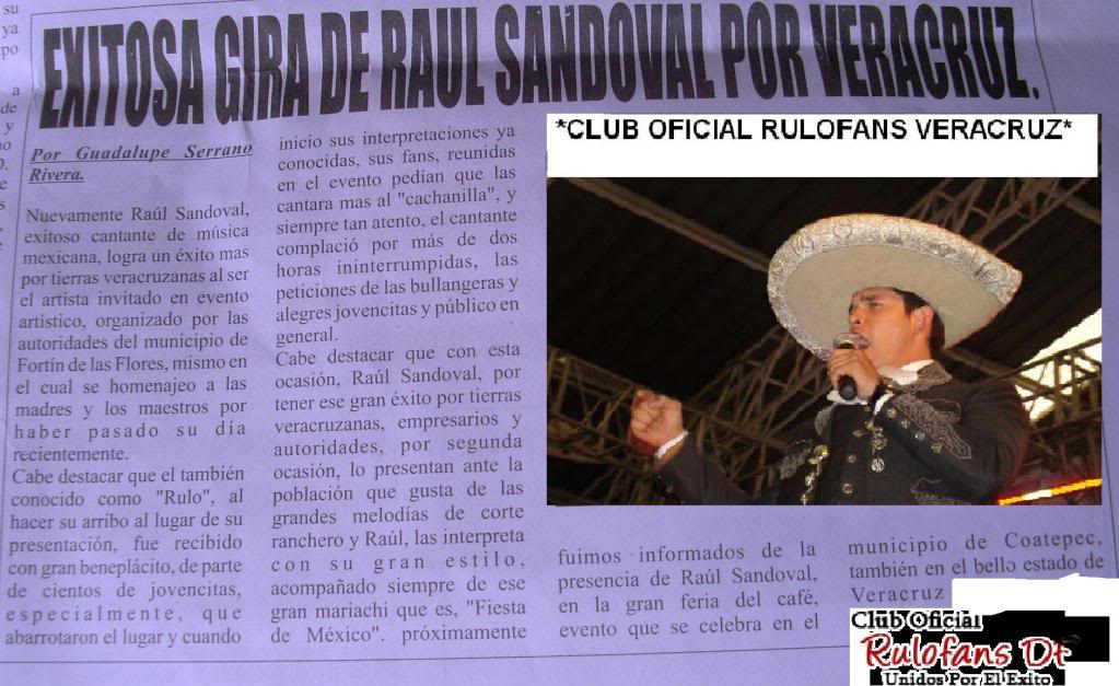 EXITOSA GIRA DE RAUL SANDOVAL POR VERACRUZ SL371667