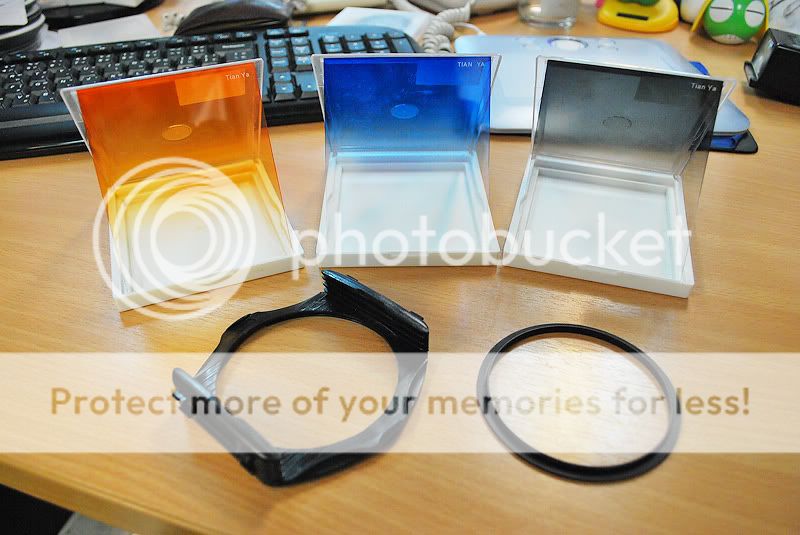 (ปิดการขาย) Graduate ND Filter พร้อม Holder+Adapter ring และ Filter รูเข็ม S1