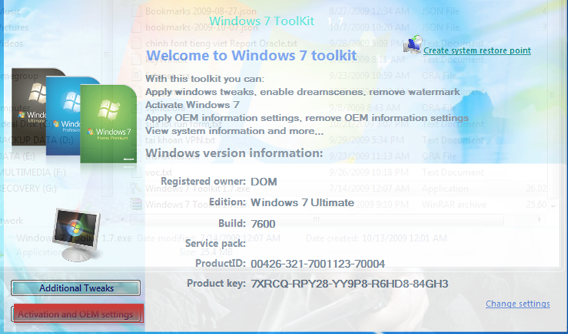 Cách crack win 7 đơn giản 1