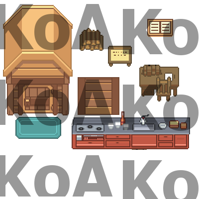 Tileset: Furniture & Buildings Untitled-1