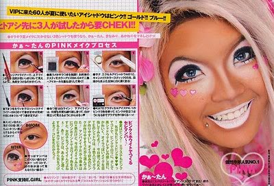 Gyaru Yamanba-makeup