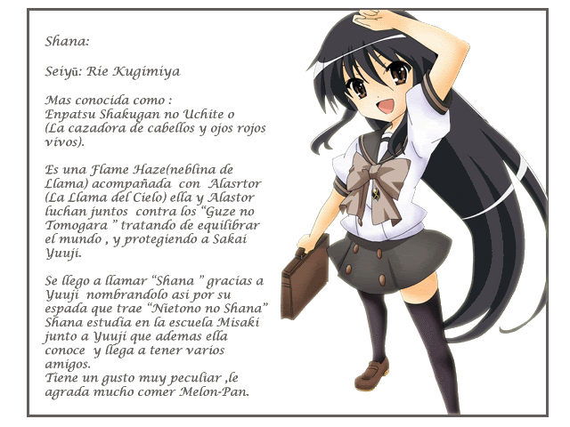 [Shakugan no Shana] ·"Shana"·"FC·" ShanaFcinfo