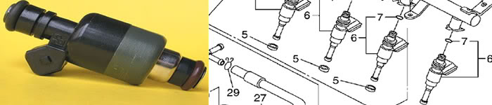 YZF R6 FUEL INJECTOR