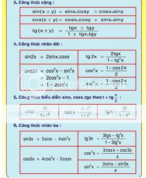 Công Thức Lượng Giác 2-1