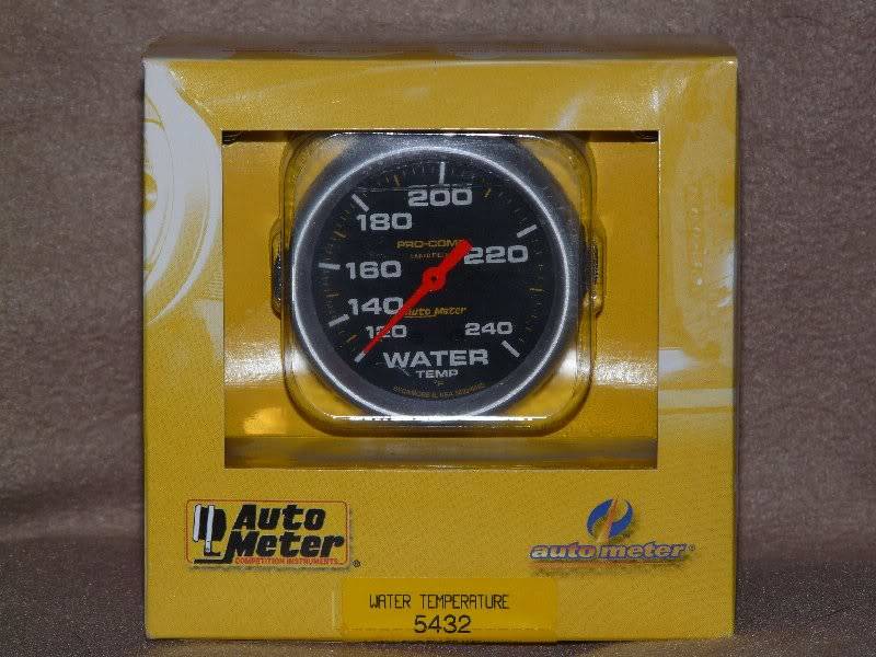 Auto Meter Pro Comp Liquid Filled Water Temperature Gauge Autometertempgauge