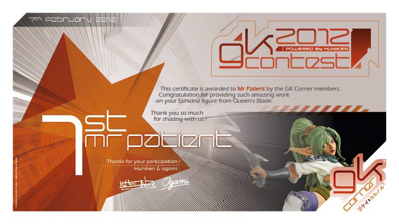 GK Corner 2012 Figure Contest report (Warning Image Heavy !!!) 01-Certificate-Mr_Patient