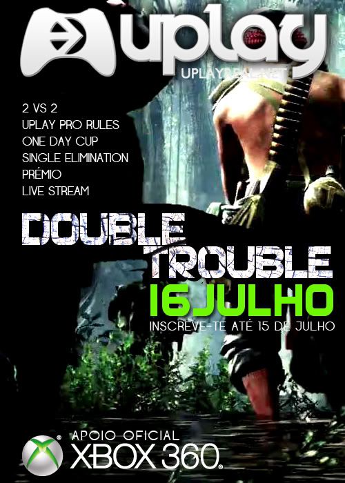 1º Lugar - Torneio Double Trouble da Uplay - COD: BLACK OPS - XBOX360 - Julho 2011 2xbox