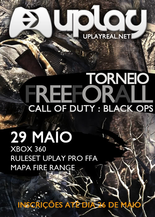 3º Lugar - Torneio FFA da uPlay - COD: BLACK OPS - XBOX360 FFAXBOX