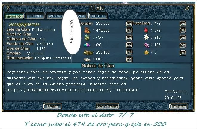 DUDA DATOS DE CLAN Dudaclan