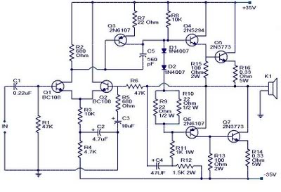 Mạch khuếch đại âm thanh 100w 100WSubwooferAmplifierCircuit