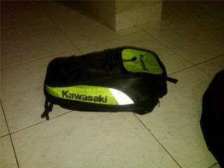 Two Brothers karbon, Knalpot standar Ninja250, dan Sport Bag NInja250 hijau SE Tasninjahijau2