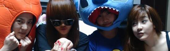 2NE1's 100 Day Party! Dara is a Weiner, Minji is Stitch ^^ 2ne111