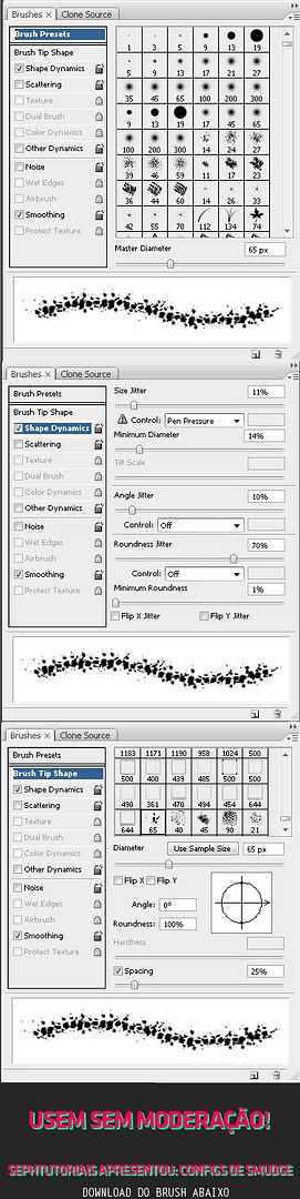  Configurações de Smudge - by Seph Configsmudge