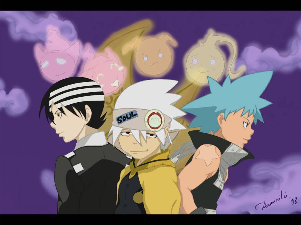 soul eater LizPattiMakaTsubakiDeaththeKidSoulB