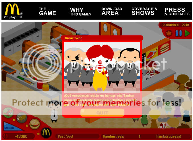 El juego de Mc donals PErdiXD