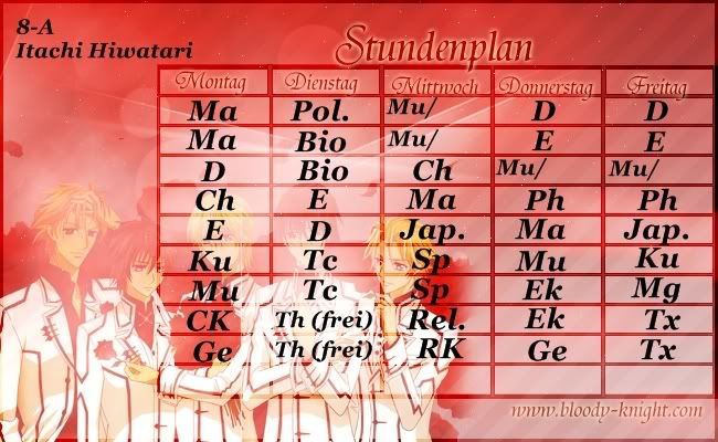 Stundenpläne 8-A