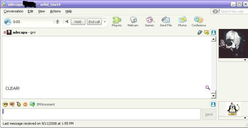 Muzica in yahoo messenger in timpul unei convorbiri 2-6