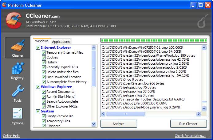 CCleaner 2.25.1025 - Dọn rác, tối ưu máy tính miễn phí Screen_301