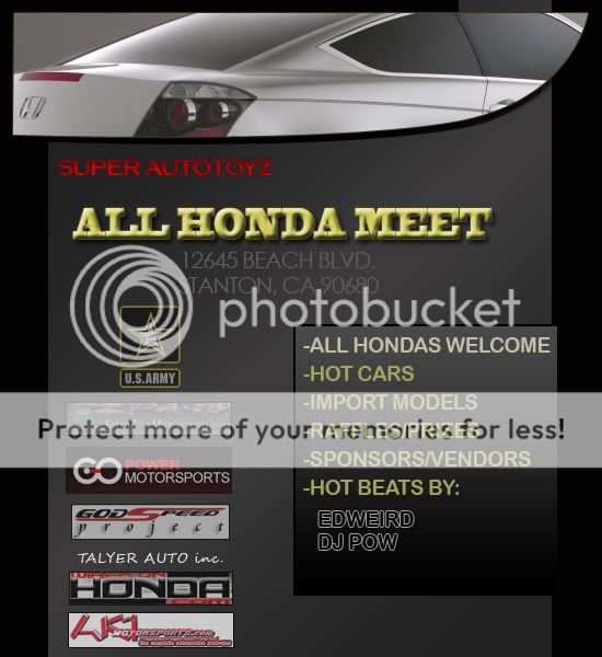 Autotoys All HONDA Meet Flyer