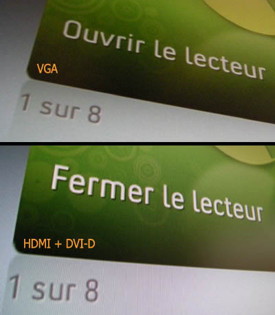 comparatif écran CRT VGA et LCD HD pour PC - LG flatron W2600HP BF - avec Xbox 360 HDMI Compar-crt-lcd-08a