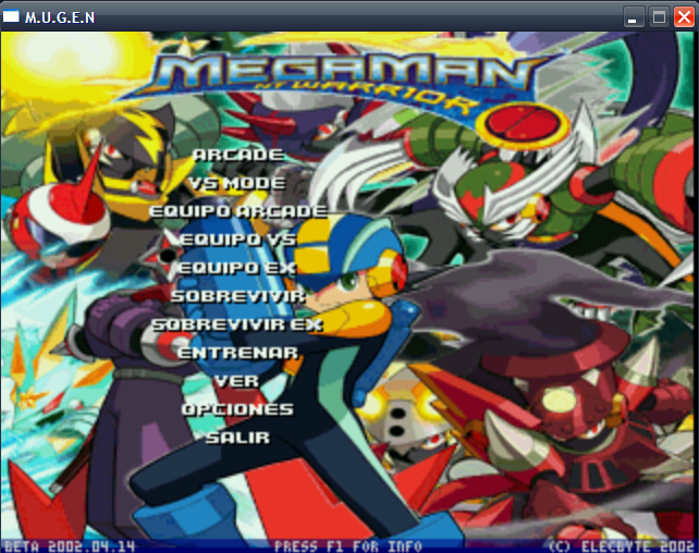 Megaman Battle Network Mugen Menu-1