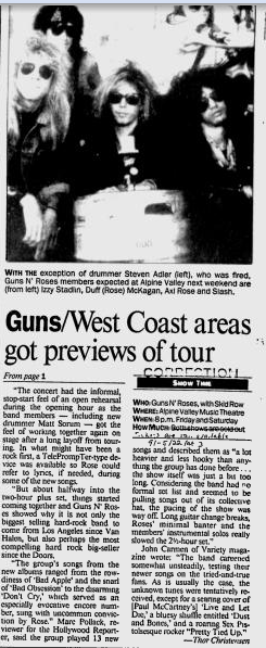 1991.05.09 - Warfield Theatre, San Francisco, USA Utennavn-35