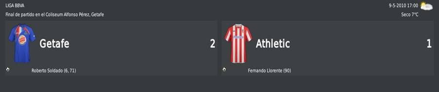 [FM 2010] - Getafe "Somos de Champions" 37jornada