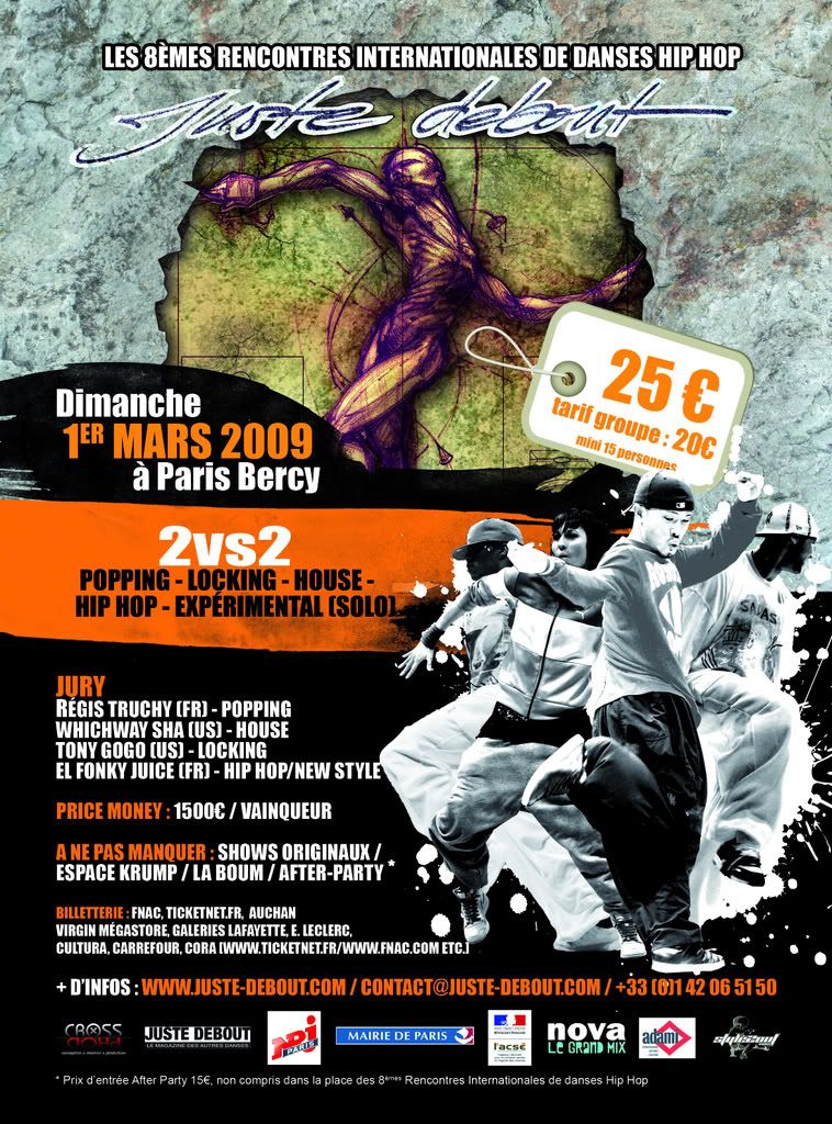 Juste Debout: La + grande rencontre de danses Hip Hop le 1er Mars AfficheJD_cmjn_HD