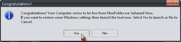 Remove New folder.exe virus+Restore Folder option(5 mb) 8-21-200906-24PM