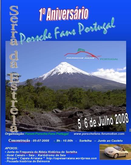 1º Anniversaire de Porsche Fans Portugal - 5 e 6 -07-2008 Cartaz1aniv-1