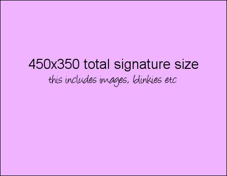 Signature Sizes - Please Read! Sigsize